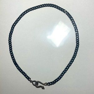 Charming Charlie black snake necklace
